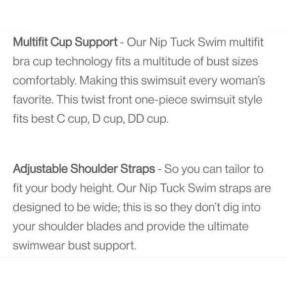 Niptuck Swim retro striped twist front tummy control ruched sides swimsuit - Picture 13 of 16